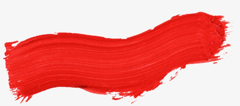 59 Red Paint Brush Stroke - Brocha Y Pintura Roja, transparent png #229165