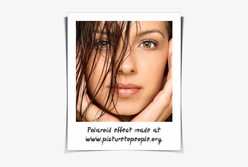 Polaroid Photo Effect - Beautiful Girl Sexy Face, transparent png #229445