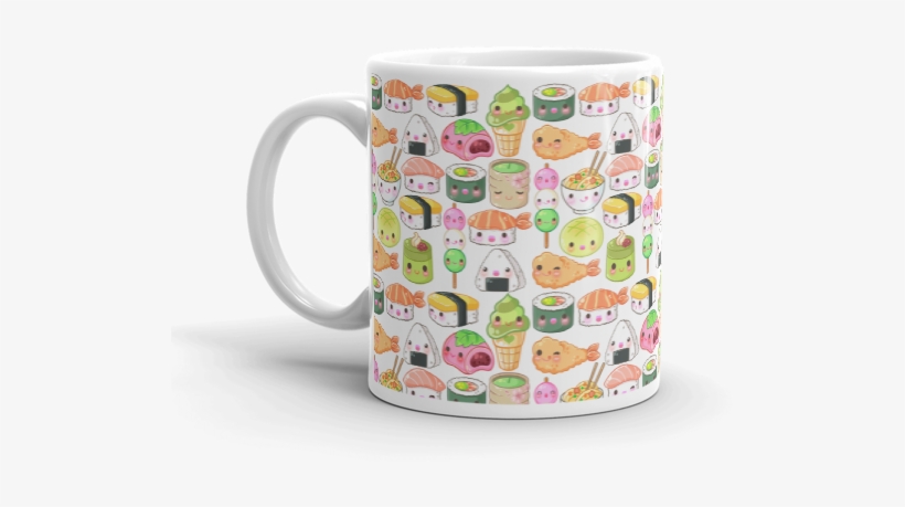 Japanese Foods Mug, Colorful Mug, Kawaii Mug, Sushi - Mug, transparent png #229887