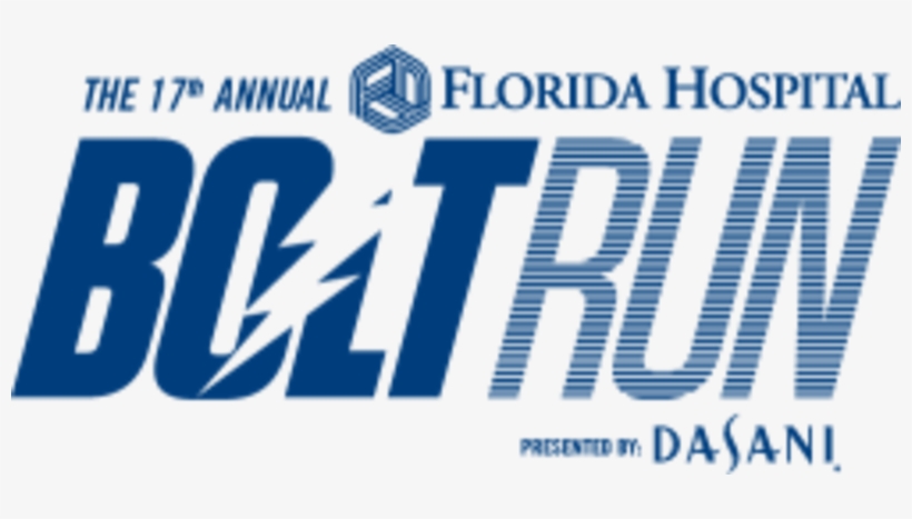 17th Annual Florida Hospital Bolt Run Presented By - Tampa Bay Bolts Run, transparent png #2200049