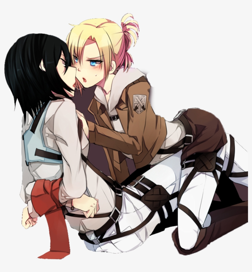 Render04 Mikaani Mikasa X Annie By Nemi20 By Nemi20-d6sn7s8 - Annie X Mikasa Yuri, transparent png #2200254