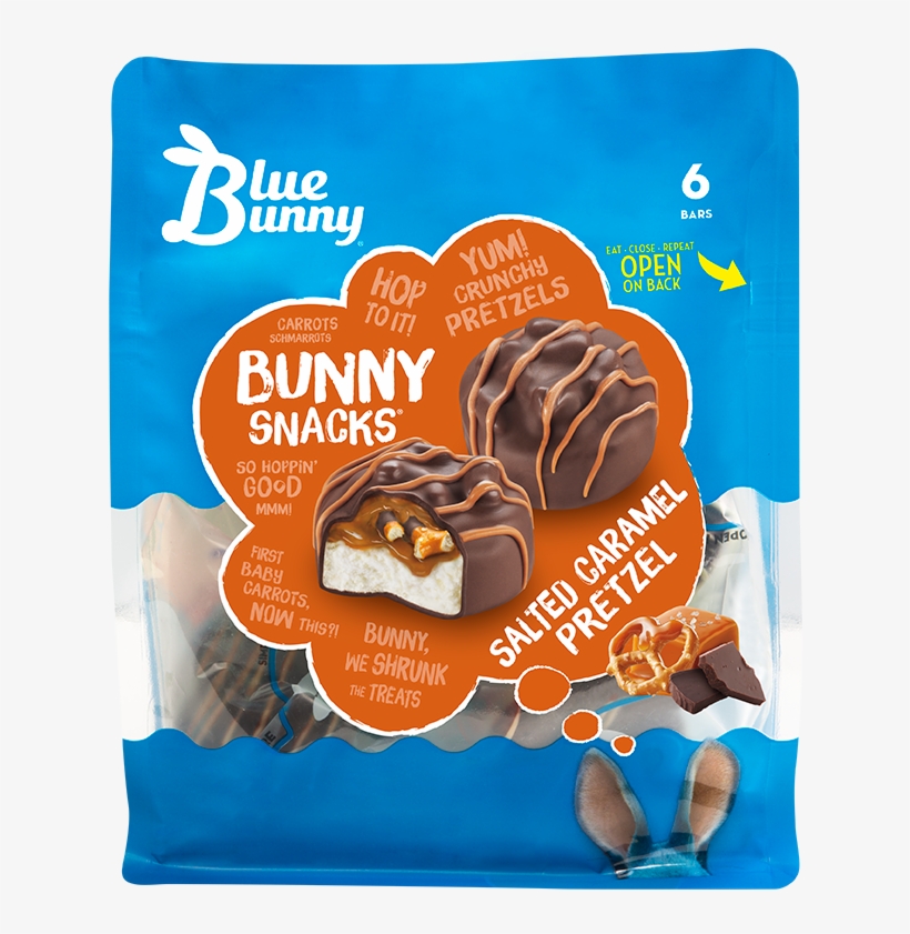 Salted Caramel Pretzel Bunny Snacks® - Blue Bunny Bunny Snacks, transparent png #2200255