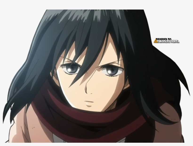 Anime Render Mikasa Ackerman - 진격 의거 인 일코, transparent png #2200507