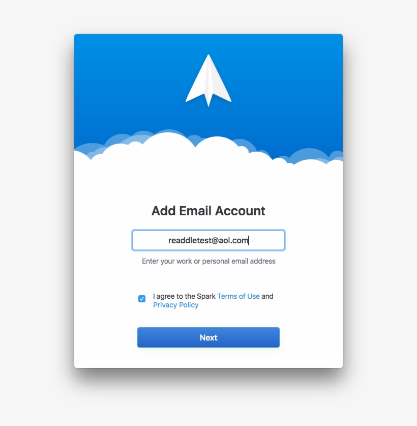 On The Next Screen, Enter Your Aol Password And Click - Readdle, transparent png #2200857