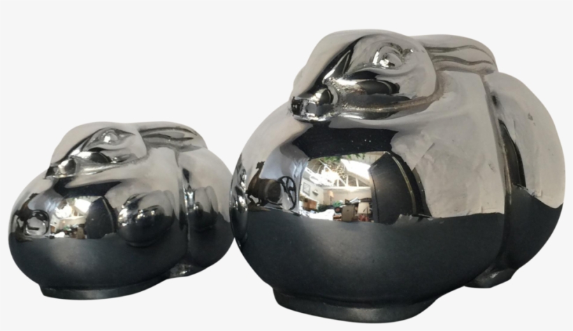 Mikasa Art Deco Chrome Bunnies - Art Deco, transparent png #2201026