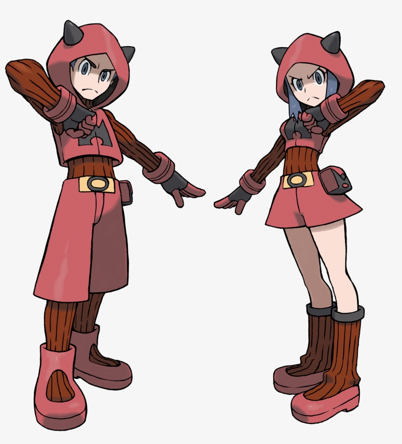 Female Team Magma Grunt, transparent png #2201029