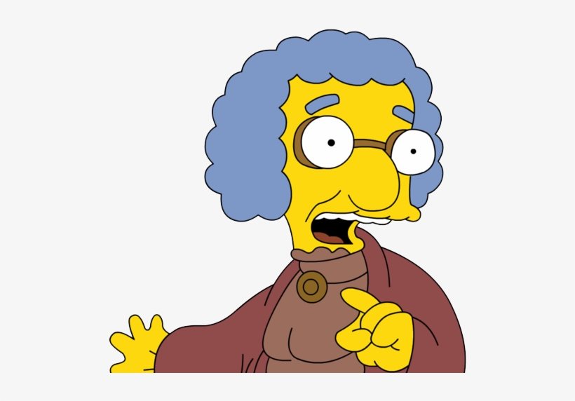 Grandma Van Houten - Simpsons Grandma Van Houten, transparent png #2201238