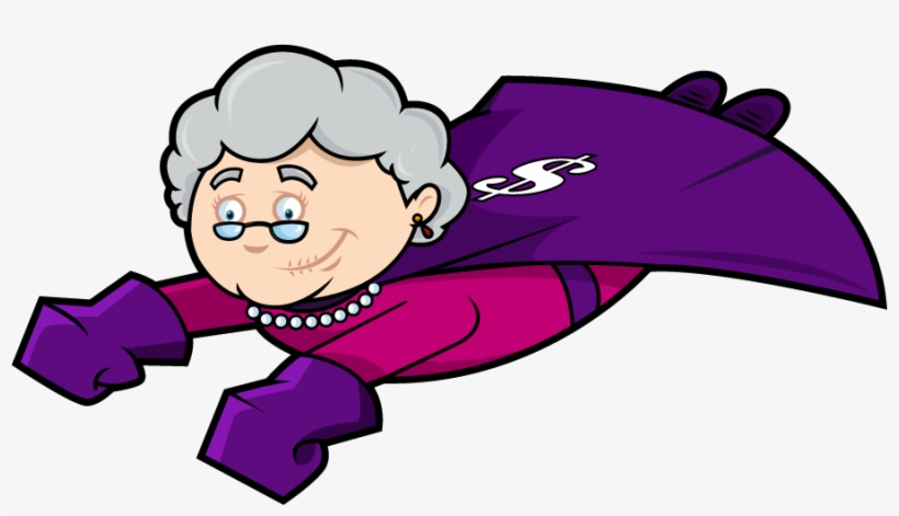 Flying Granny, transparent png #2201310