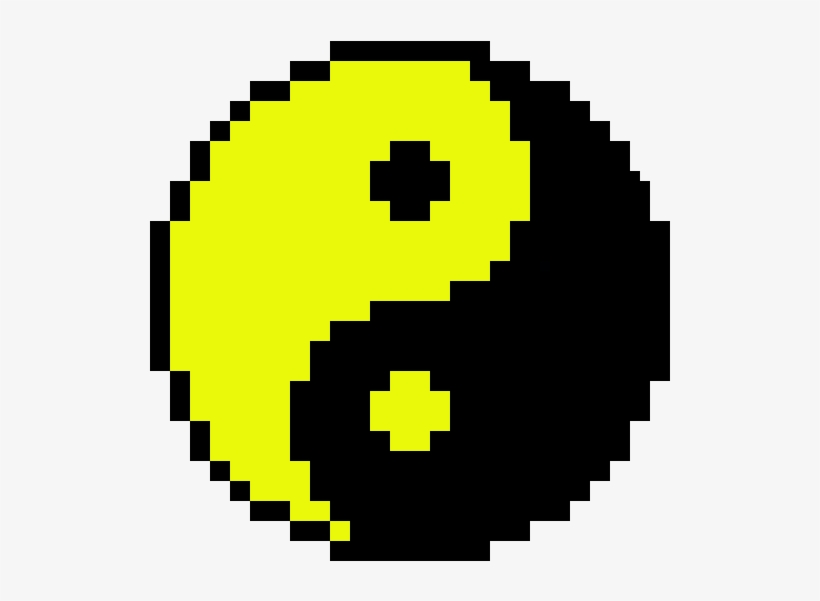 Yin Yang - Pixel Yin Yang, transparent png #2202141