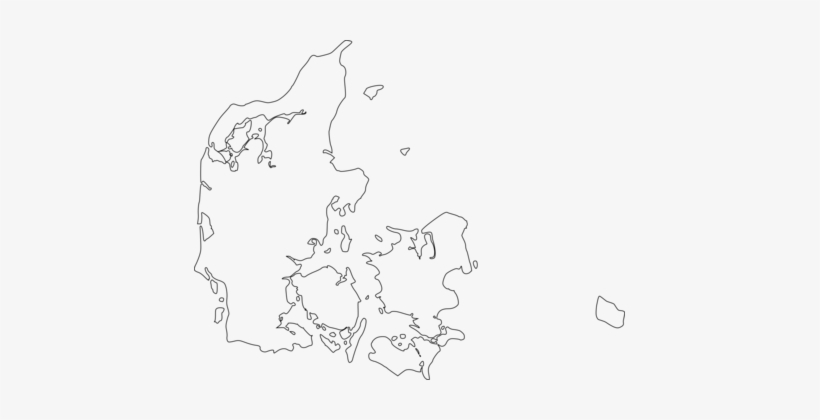 Blank Map County Of Greenland, Denmark World Map Flag - Denmark Map Png, transparent png #2202144