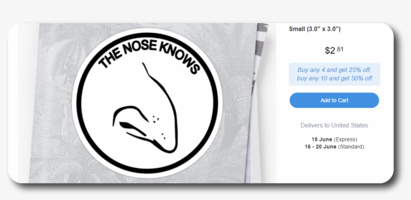 Racist Redbubble 5 “ - Nose Knows Meme, transparent png #2202222