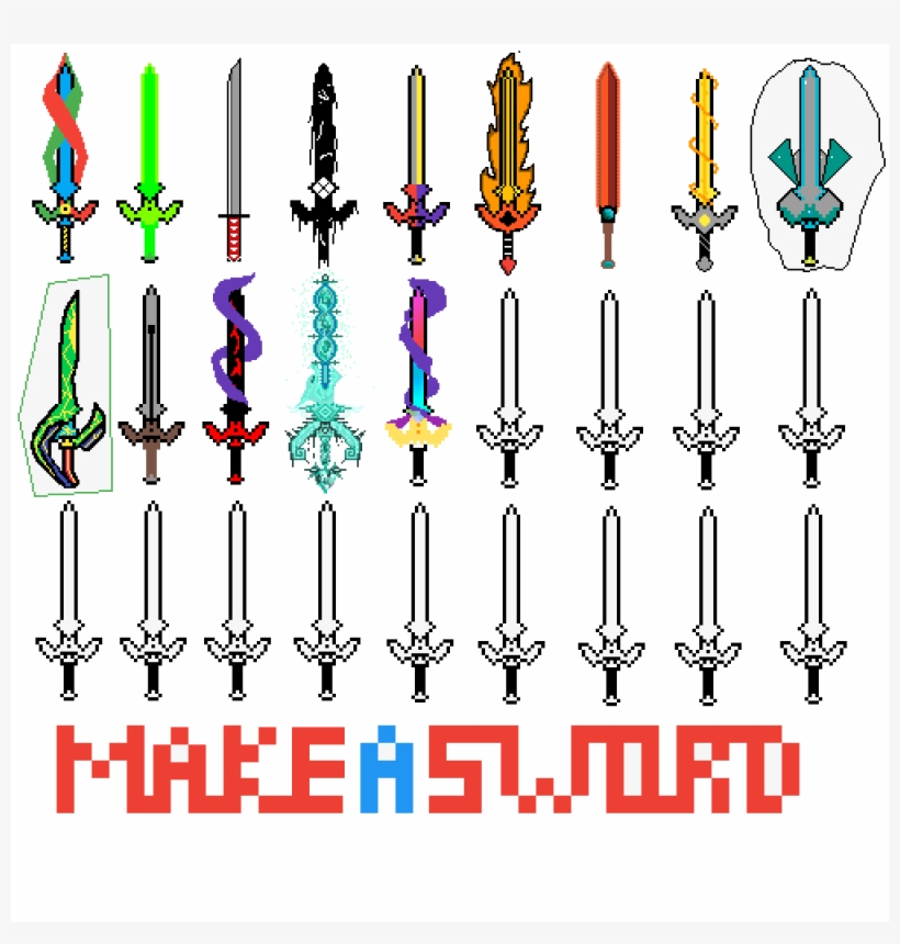Make A Sword - Sword, transparent png #2202416