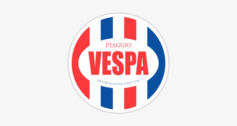 "vespa Vintage" Stickers By Madeofthoughts Redbubble - Respect The Stache, transparent png #2202496