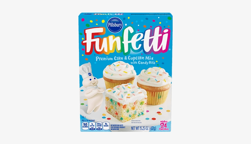 Funfetti® Premium Cake Mix - Pillsbury Funfetti Premium Cake & Cupcake Mix, transparent png #2202883