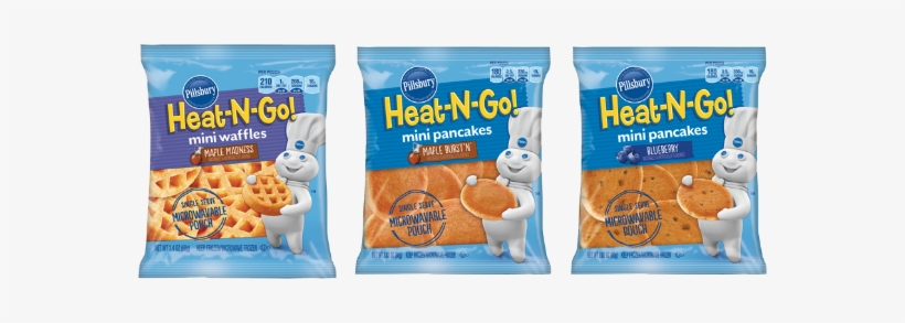 Pillsbury Heat N Go - Pillsbury Heat-n-go! Pancakes, Mini, Maple Burst'n, transparent png #2203117