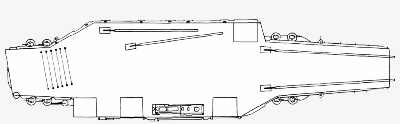 Forrestal-class Aircraft Carrier Deck Plan 1962 - Forrestal Class, transparent png #2203345