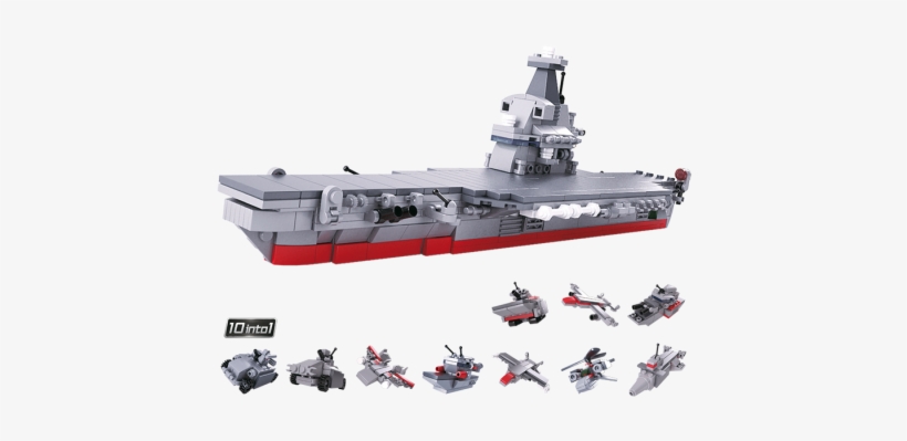 Sluban Army Aircraft Carrier 10 Into 1 Gift Box Packing - Sluban Army, transparent png #2203402