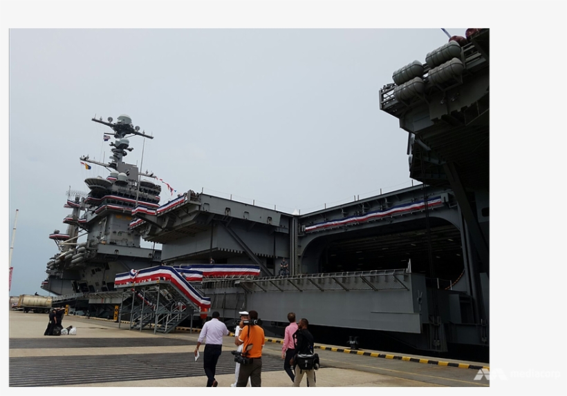 Us Aircraft Carrier In Singapore To Complement Naval - Battlecruiser, transparent png #2203445