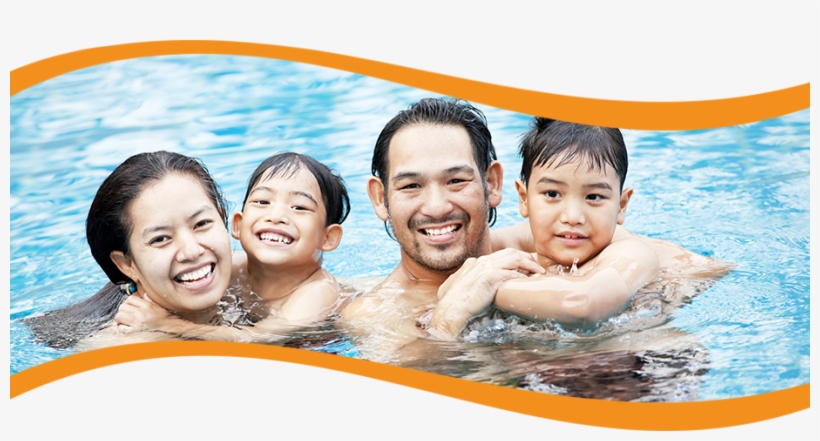 Family Swim - Swimming Pool, transparent png #2203840