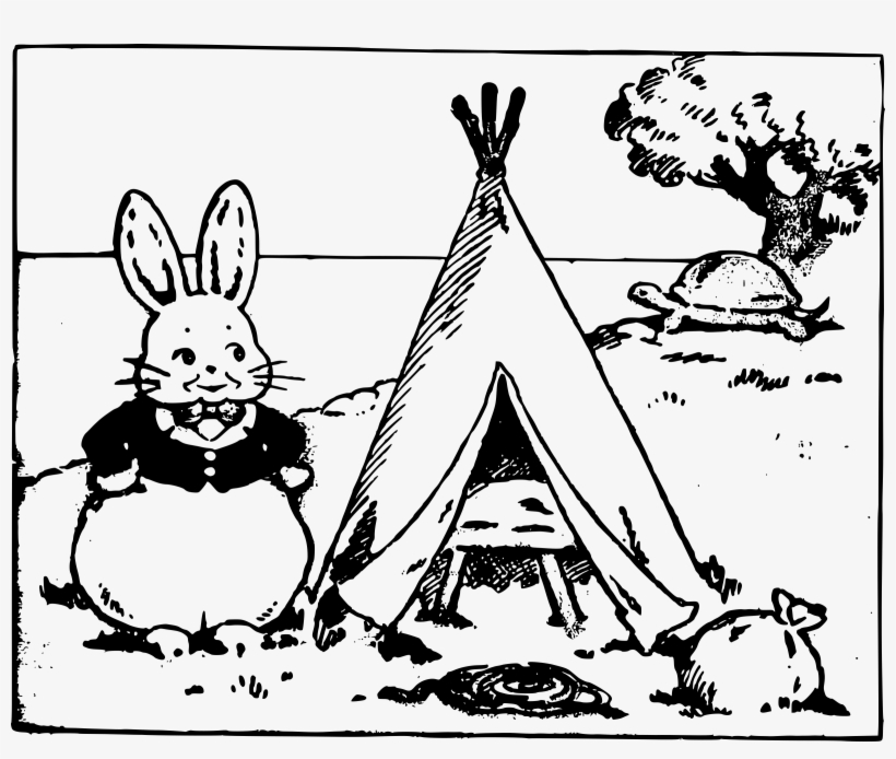 This Free Icons Png Design Of Rabbit And Tipi, transparent png #2204057