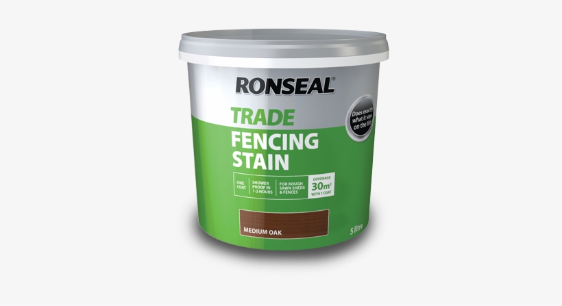 Trade Fencing Stain - Ronseal Trade Fencing Stain, transparent png #2204681
