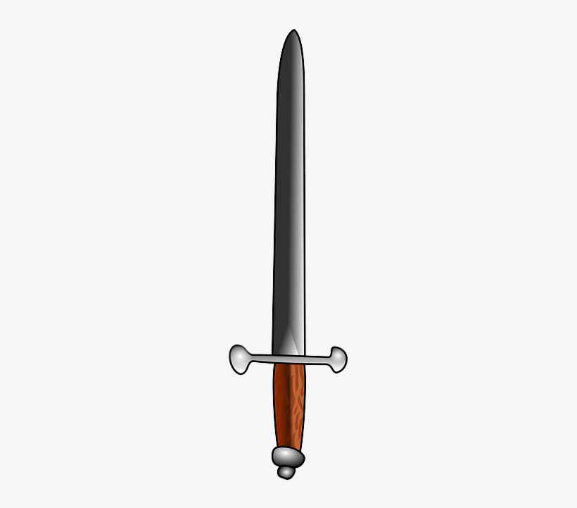 Old, Simple, Grey, Sword, Weapon, Fencing, Weapons - Simple Sword Drawing, transparent png #2204750