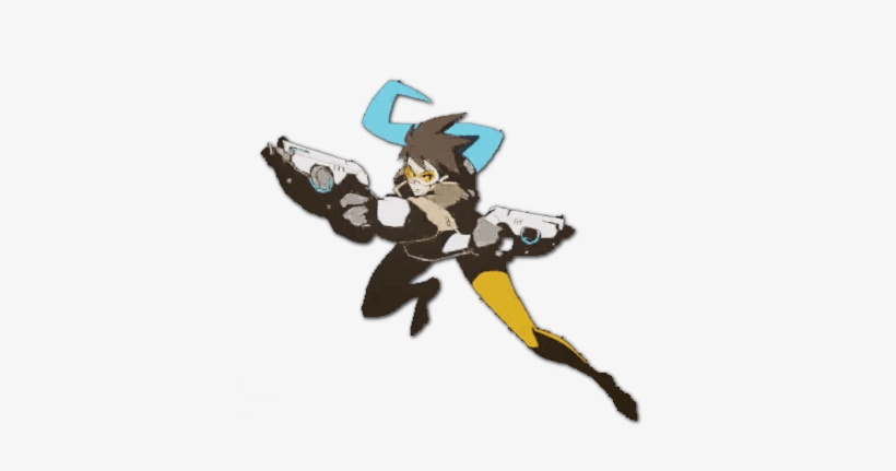 As The Poster Child Of Overwatch, Tracer Mains Are - Overwatch Tracer Spray Png, transparent png #2204821