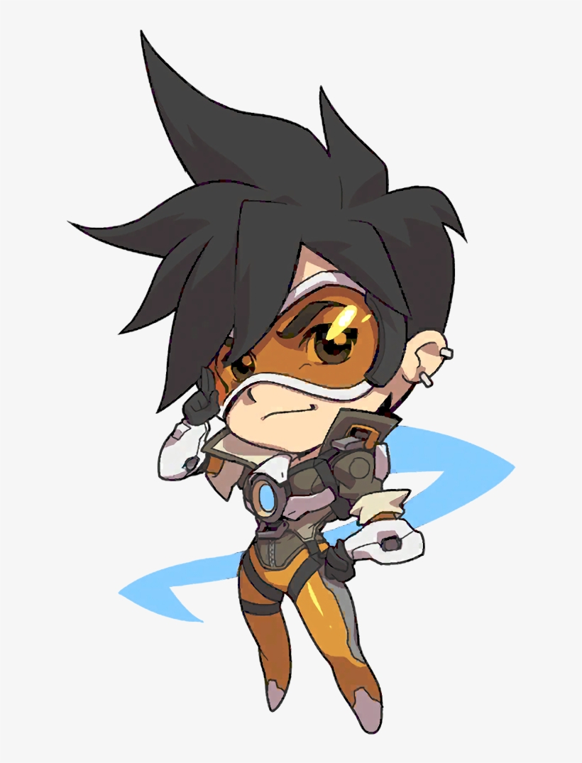 Clip Black And White Stock Image Tracer Cute Png Wiki - Overwatch Tracer Cute Spray, transparent png #2204839