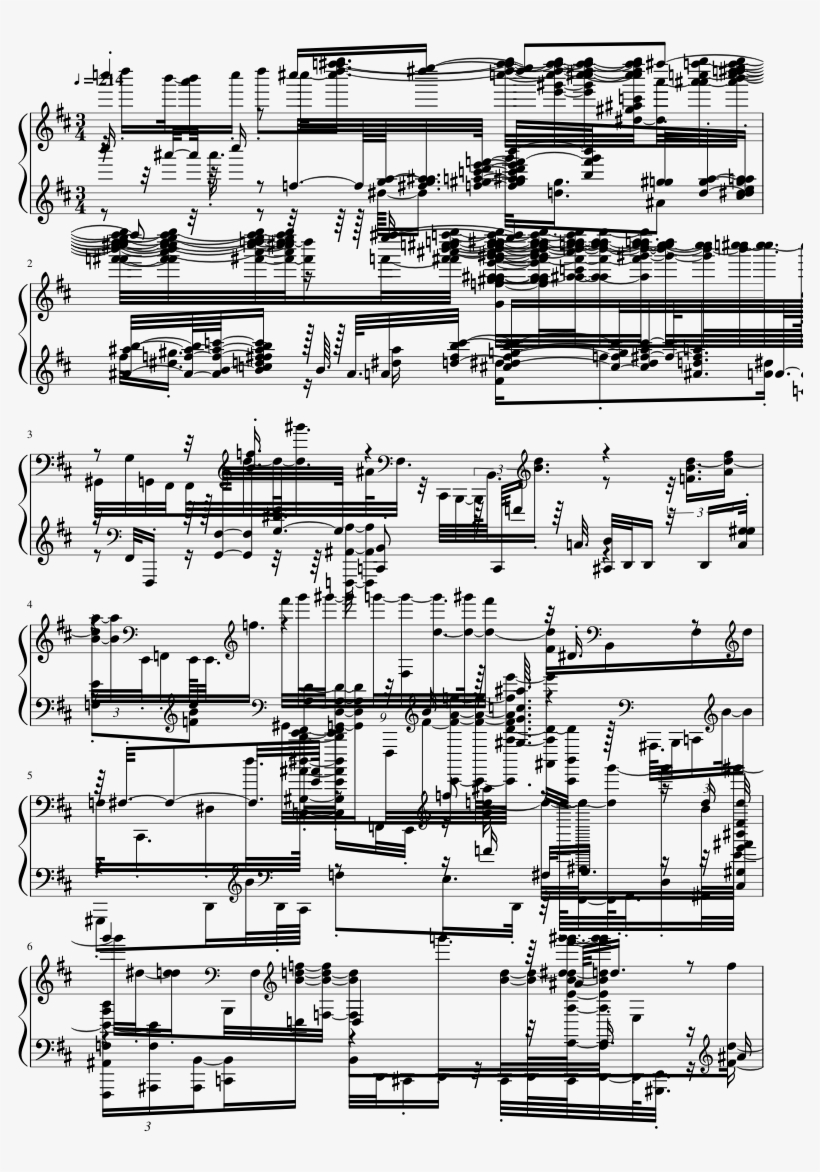 Lg-75325789 Sheet Music 1 Of 6 Pages - Sheet Music, transparent png #2205008