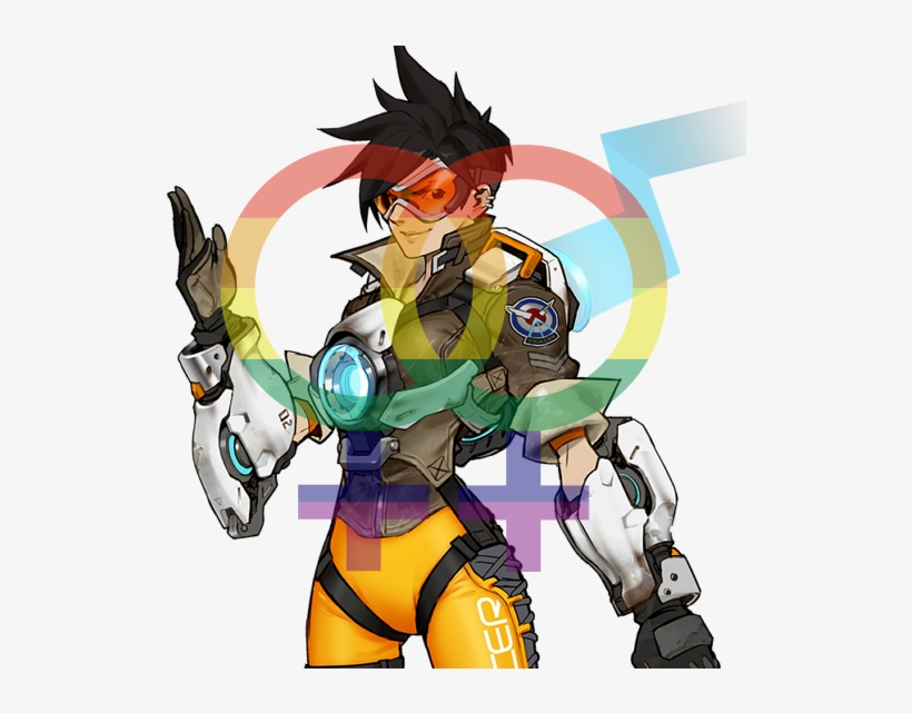 Lena Oxton/tracer Is A Lesbian - Overwatch Character Design, transparent png #2205107