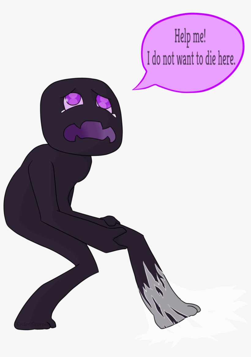 Enderman Drawing Demon - Enderman Png, transparent png #2205404