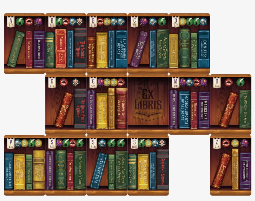 Librarian Free Bookshelve Huge Freebie Download - Ex Libris Board Game Cards, transparent png #2205727