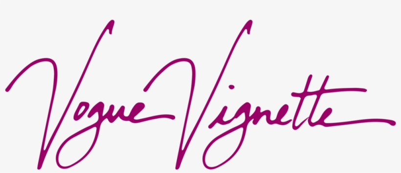 Vogue Vignette Logo Raspberry - Calligraphy, transparent png #2205797