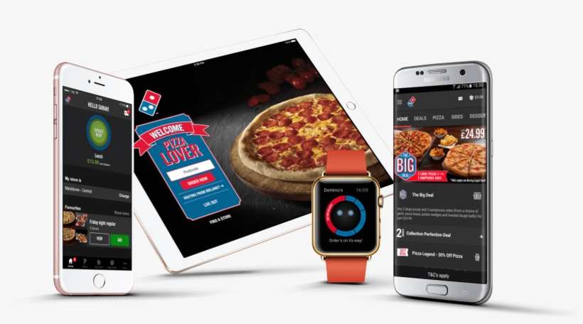 Customers Who Shop Online Have A Higher Rate Of Conversion, - Domino's Pizza Technology, transparent png #2206042