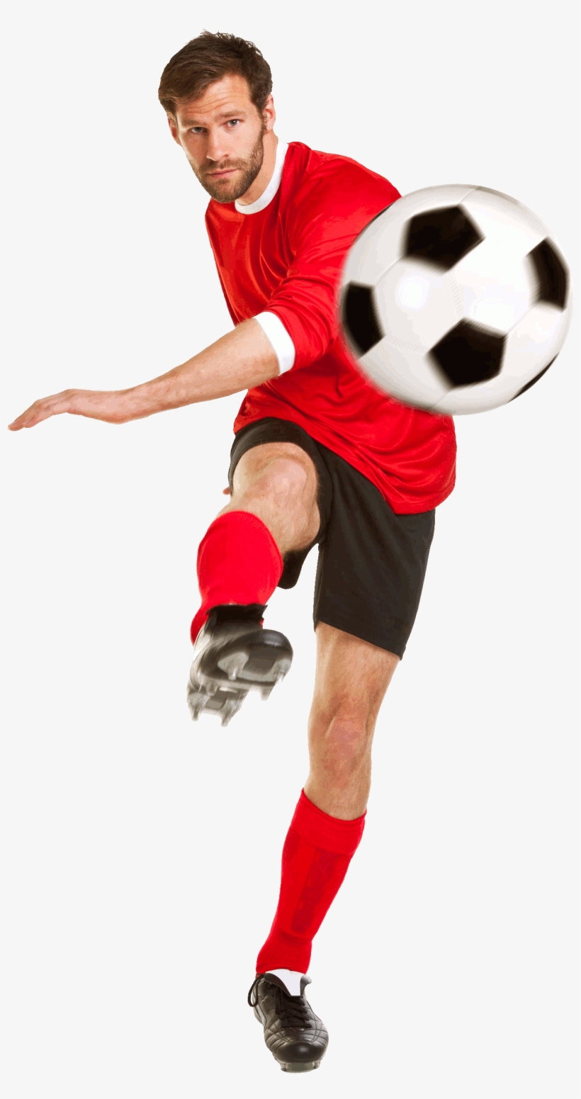 News - Soccer Player Hitting A Ball, transparent png #2206043