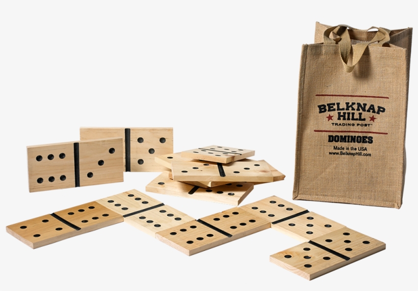 Belknap Hill Trading Post Giant Wood Dominoes With - Giant Wooden Dominoes, transparent png #2206237