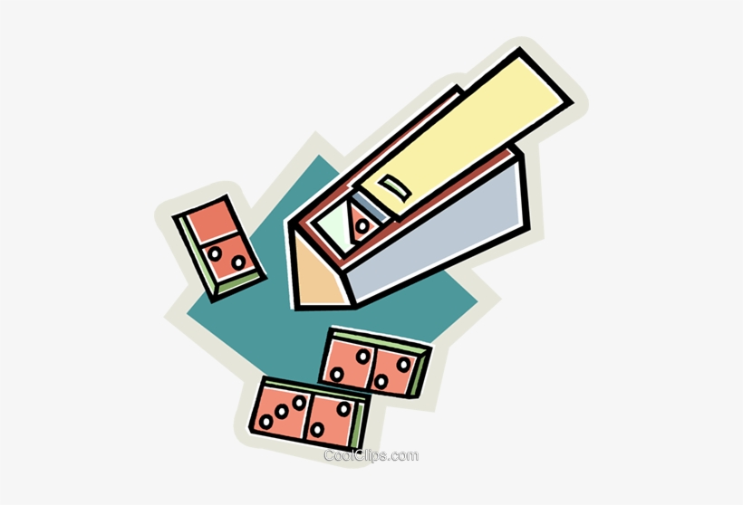 Box Of Dominoes Royalty Free Vector Clip Art Illustration, transparent png #2206286
