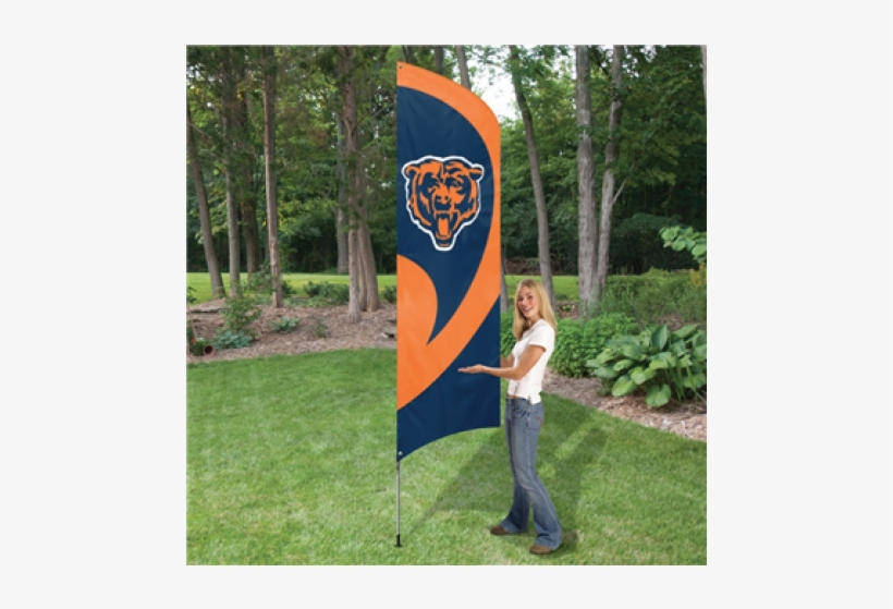 Chicago Bears Tall Team Flag - New England Patriots Flag Pennant, transparent png #2206467