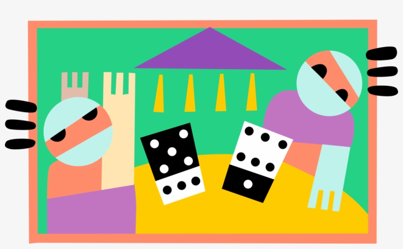 Vector Illustration Of Dominoes Dominos Game Played, transparent png #2206493