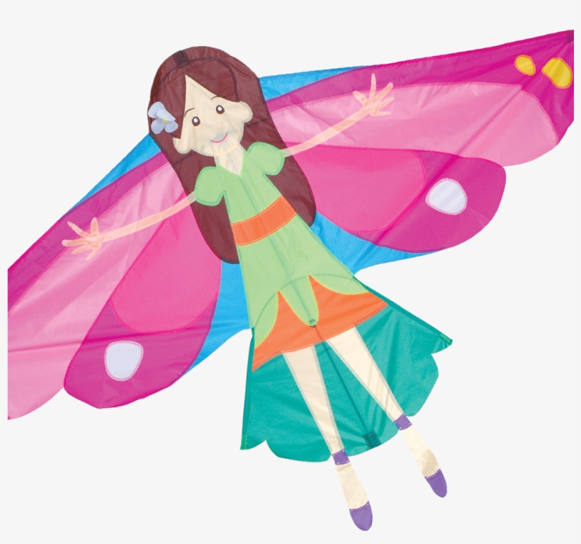 Flying Fairy Kite - Premier Kites & Designs Nylon Fairy Kite, transparent png #2206635
