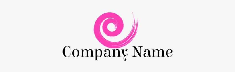 Pink Paint Swirl Logo - Graphic Design, transparent png #2206857