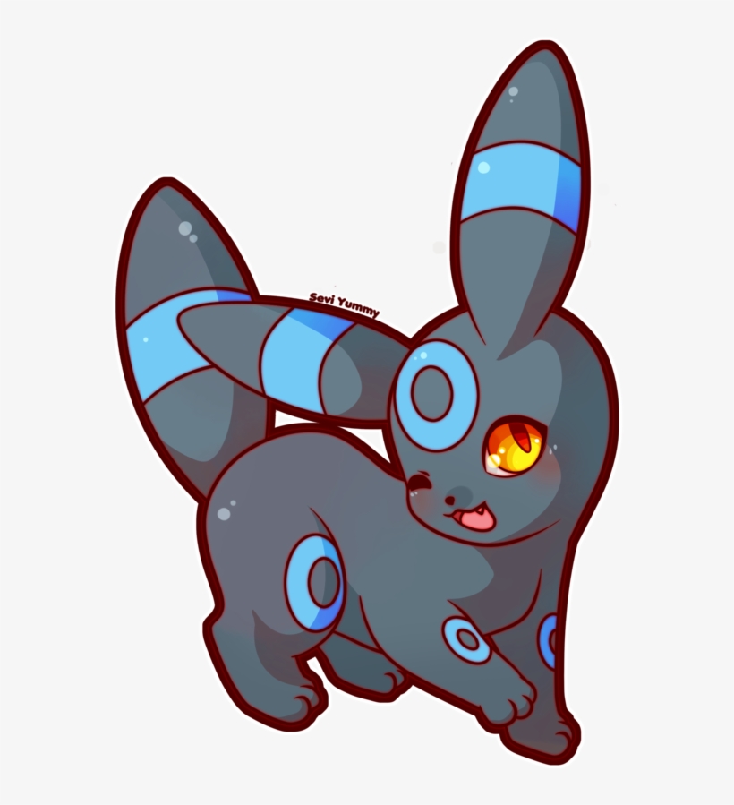 Chibi Shiny Umbreon By Seviyummy On Deviantart Clip - Umbreon Shiny Chibi, transparent png #2206998
