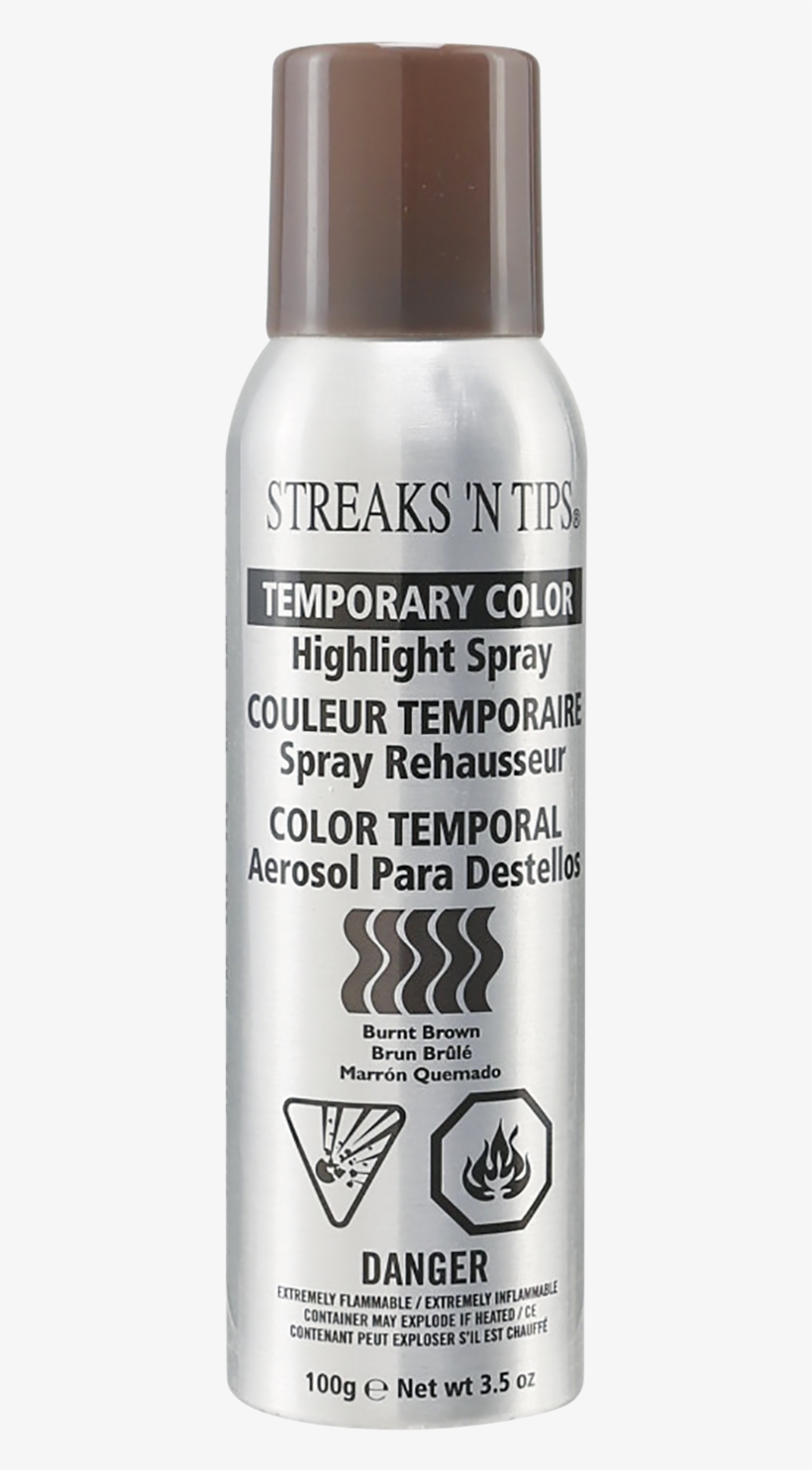 Temporary Highlight Color Spray By Streaks N' Tips - Streaks N Tips Temporary Color Highlight Spray Burnt, transparent png #2207002