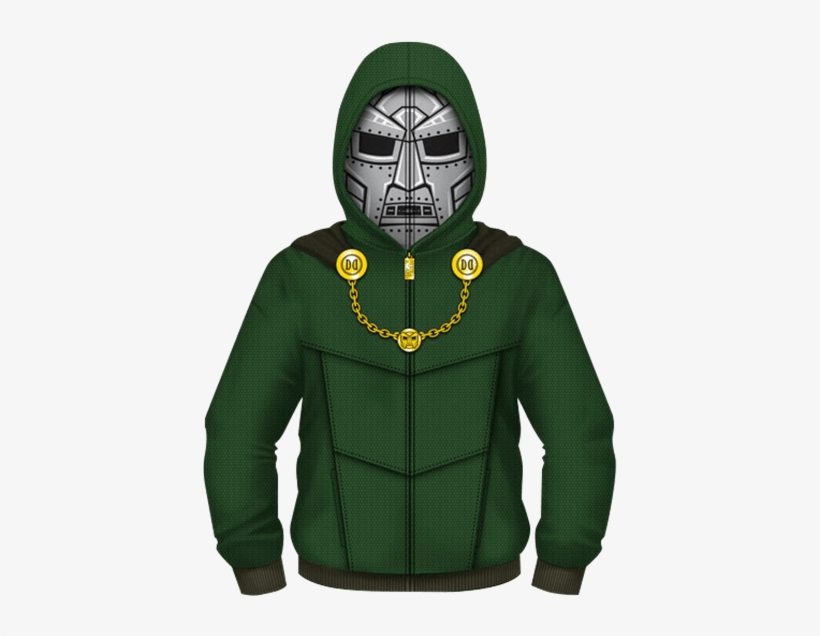 Doctor Doom Uniform Hoodie - Hoodie, transparent png #2207072