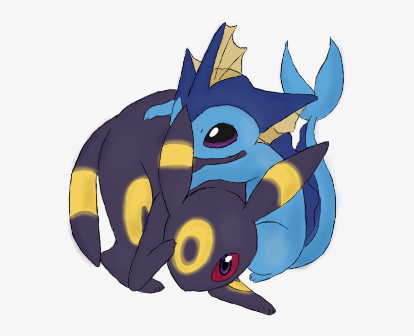 Image Free Library And By Souuleaater On Deviantart - Umbreon Vs Vaporeon Drawing, transparent png #2207263