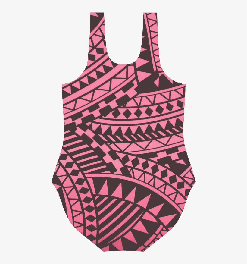 Aztec Tribal Pattern Vest One Piece Swimsuit - Tribal Wallpaper Pink, transparent png #2207448