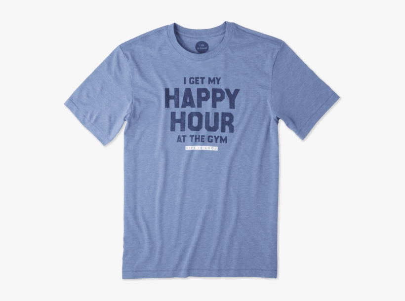 Men's Happy Hour At The Gym Cool - Life Is Good, transparent png #2207530