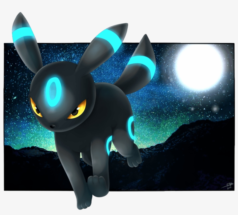 Shiny Umbreon Wallpaper - Shiny Umbreon Art Transparent, transparent png #2207552