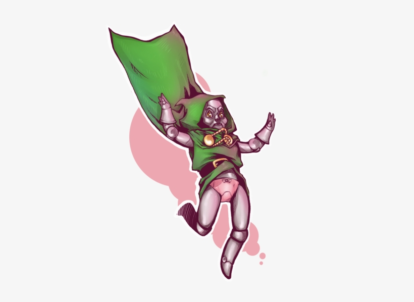 Chibi Doctor Doom Wearing His Tunic And A Diaper - Cartoon, transparent png #2207809