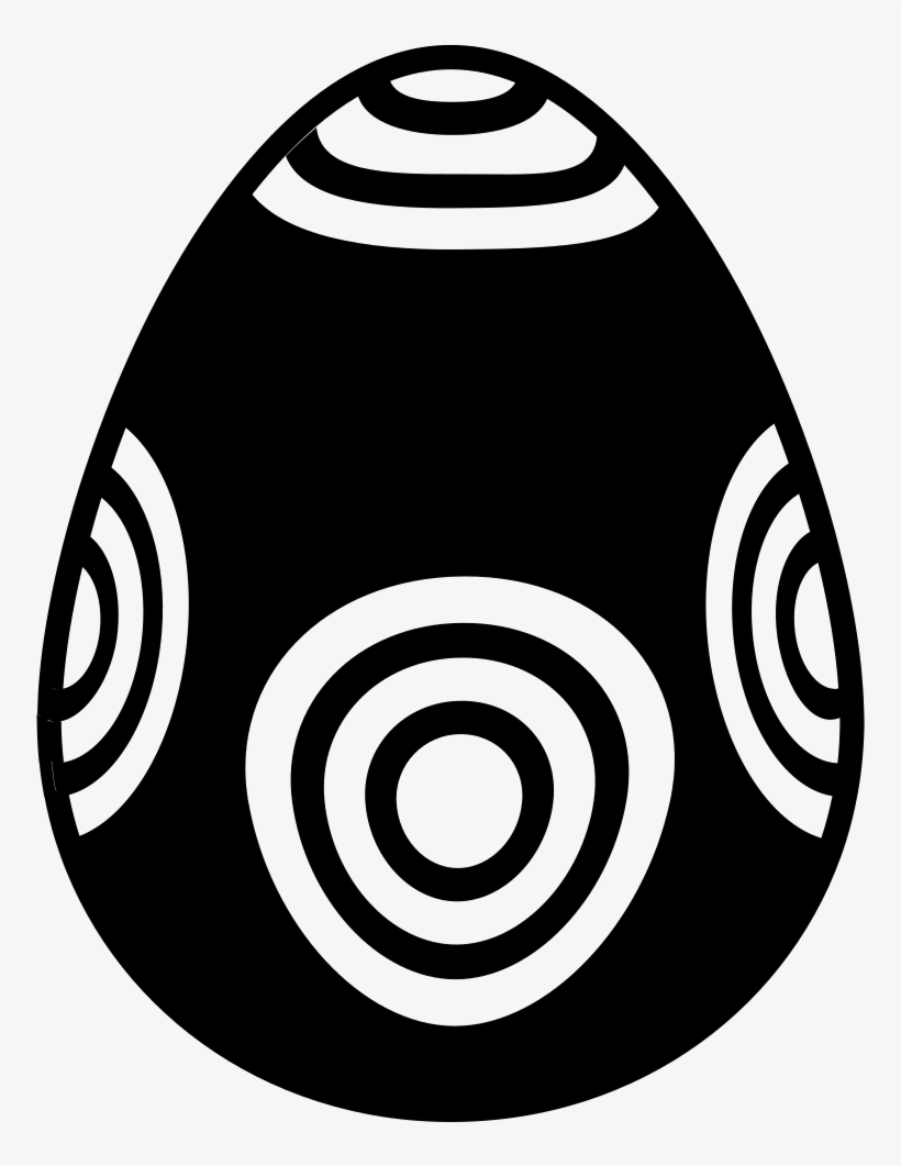 Easter Egg Design Of Concentric Circles Pattern Comments - Easter Egg, transparent png #2208119